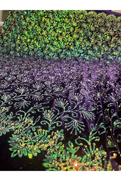 Generic Brand Velvet with Beads and Sequins (100X150Cm)