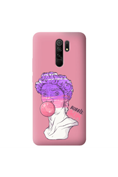Other Xiaomi Redmi 9 Pin Bubble Pink Colored Silicone TPU Θήκη