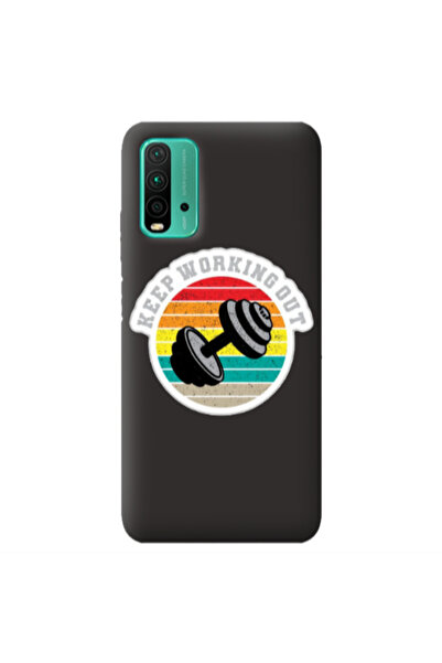 Other Xiaomi Poco M3 Keep working out Black Colored Silicone TPU Θήκη