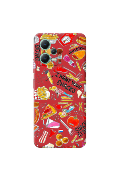 Other Xiaomi Redmi Note 12 Pro 5G Snack attack Red Colored Silicone TPU Θήκη