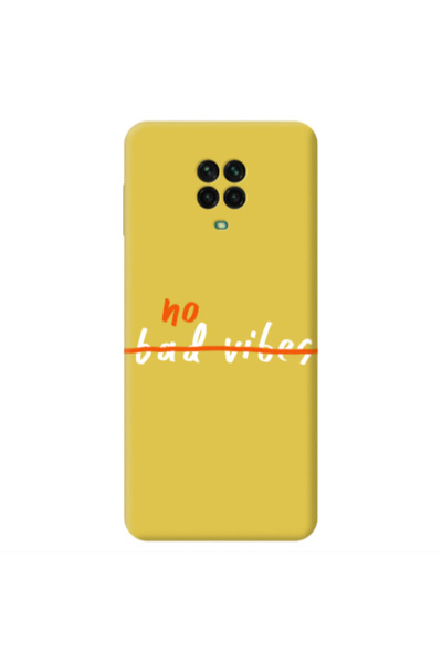 Other Xiaomi Redmi Note 9 Pro No bad vibes 2 Yellow Colored Silicone TPU Θήκη