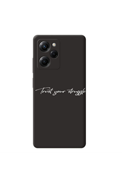 Other Xiaomi Poco X5 Pro Trust your struggle Black Colored Silicone TPU Θήκη