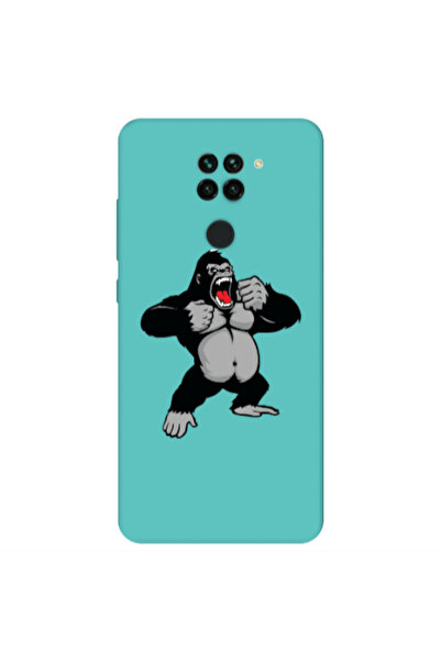 Other Xiaomi Redmi Note 9 Angry Gorilla2 Turquoise Colored Silicone TPU Θήκη