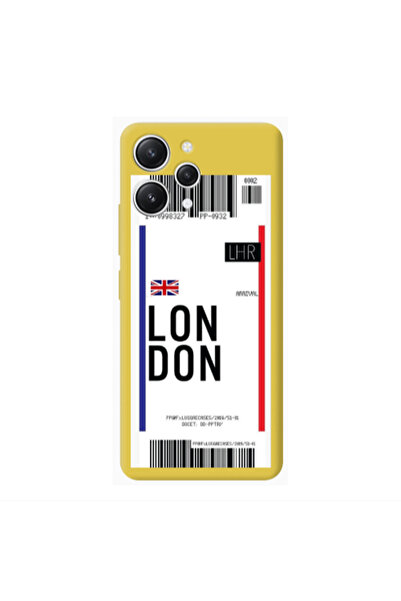 Other Xiaomi Redmi 12 London Arrival Yellow Colored Silicone TPU Θήκη