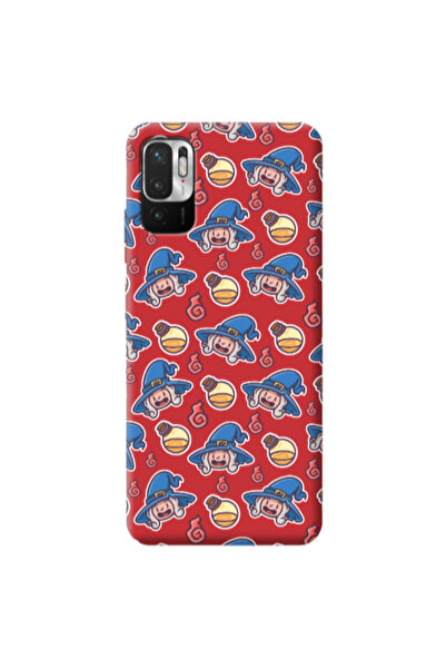 Other Xiaomi Redmi Note 10 Pro 5G Sweet Witch Red Colored Silicone TPU Θήκη