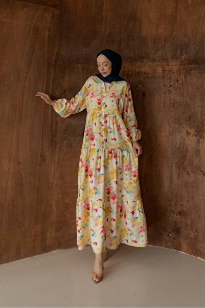 lavrisa Women's Patterned Modal Dress