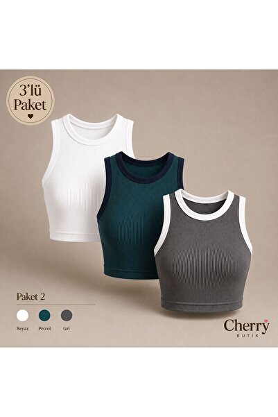 Cherry Butik 3-Piece Halter Neck Crop Body