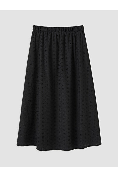 LC Waikiki Trendlucky Plus Size Elastic Waist Brode Skirt with a Difference i...