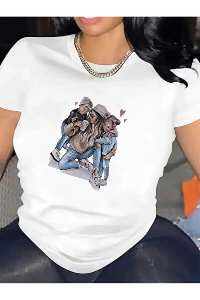 212Wear تي شيرت نسائي صيفي بتصميم جرافيك - تي شيرت أنيق بأكمام قصيرة وطباعة ك...