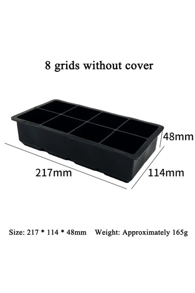 Choice 8 grids no cover New 6/8/15 Grid Silicone Ice Cube Mold Big Tray Mold ...