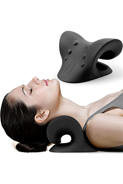 Choice3 heise C-Shaped Pillow Neck and Shoulder Relaxer, Cervical Traction De...