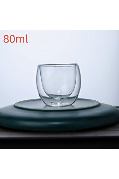 Choice5 80-450ml 80ml No handle 1pc Double Wall Insulated Glass Cup 80/150/25...