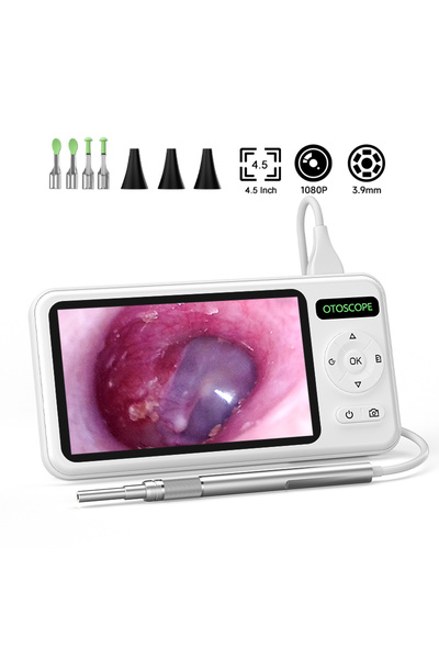 Choice 4.5 Inch Digital Otoscope HD1080P 3.9mm Ear Picker Ear Camera 6 LEDs E...