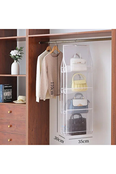 choice2 White 4-Layer G5276C 1Pcs Hanging Type Storage Bags For Bag Organizer...