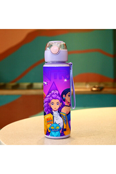 Choice1 Hasbro 700ML Purple 3D Printed Water Cup with Cartoon Demon Hunter Pa...