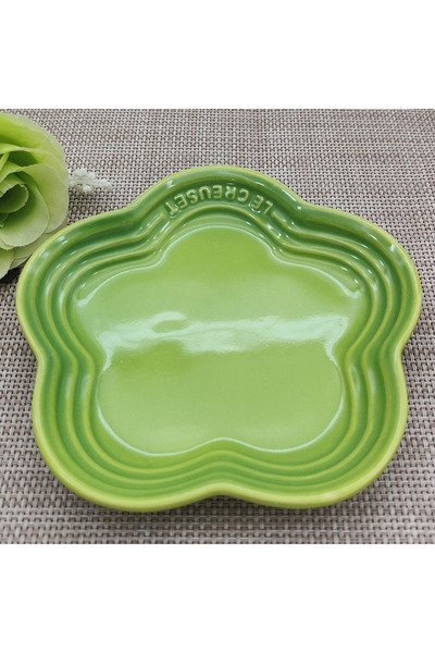 Choice7 5.5 inch Green Household Ceramic Macaron Color Small Plum Blossom Dis...