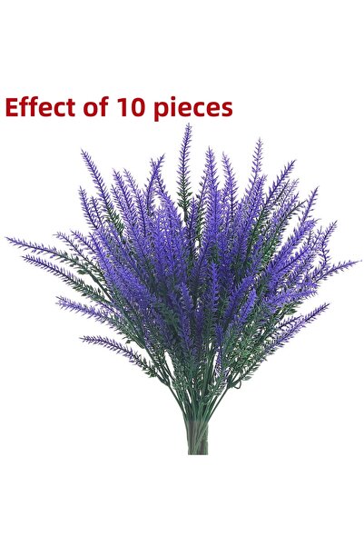 Choice8 10PCS purple 10Pcs Artificial Lavender Flowers Bouquet Fake Flowers F...