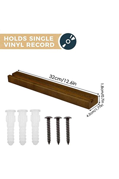 Choice A Wooden Wall Record Holder Wood Vinyl Record Shelf Wall Mount Record ...