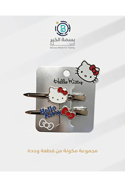 Hello Kitty Silver girls hair clip printed with cartoon personality graphics ...