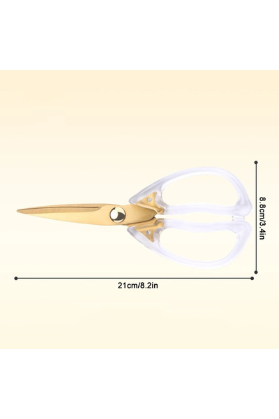 Choice 1pc 1pc Transparent Handle Kitchen Scissors Perfect For Cutting Meat A...