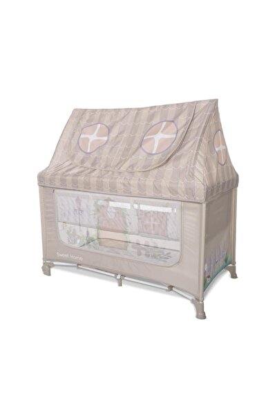 LORELLİ Patut pliabil, Sweet Home, 2 nivele, capotina detasabila, Beige