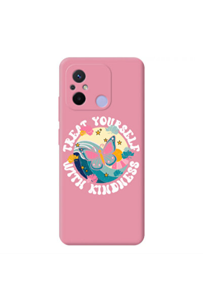 Other Xiaomi Redmi 12C Kindless Yourself Pink Colored Silicone TPU Θήκη