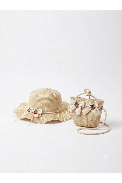 Fonem Vıkı Hat and Bag Straw Set of 2