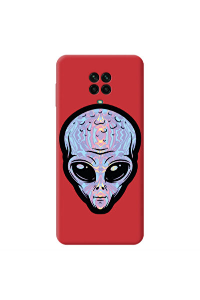 Other Xiaomi Redmi Note 9 Pro Alien Red Colored Silicone TPU Θήκη