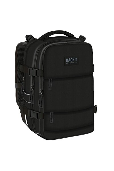 Derform Rucsac/ghiozdan școlar și bagaj de mână avion - culoarea negru, Backup