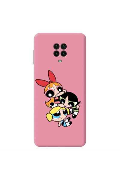 Other Xiaomi Redmi Note 9 Pro Powerpuff Pink Colored Silicone TPU Θήκη