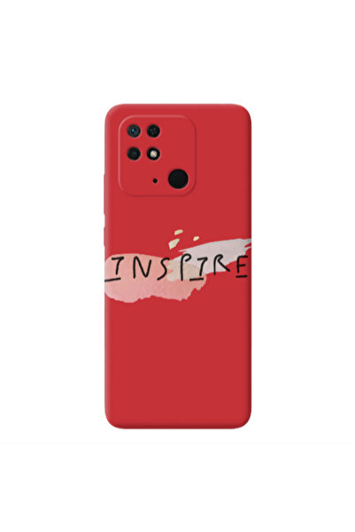 Other Xiaomi Redmi 10C Inspire Red Colored Silicone TPU Θήκη