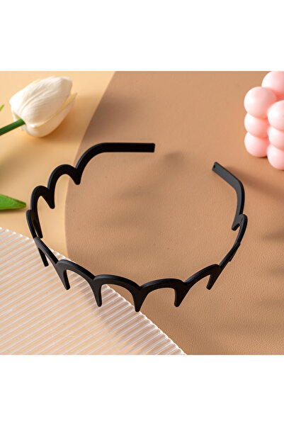 Choice4 A matte black Korean Women Hair Comb Non-Slip Headband Plastic U Shap...