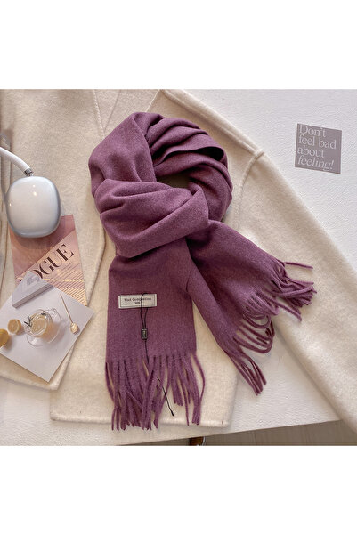 Choice5 plum New 26 Color Winter Scarf For Women Long Warm Cashmere Scarves H...