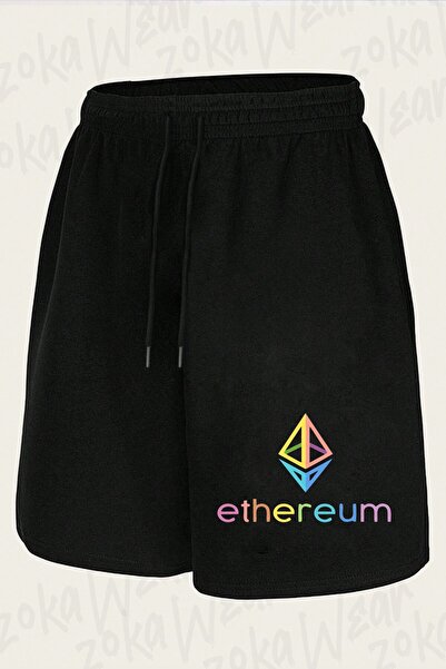 ZOKAWEAR Unisex Ethereum Colorful Design Printed Shorts