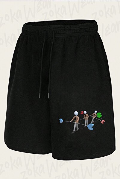 ZOKAWEAR Unisex σορτς με στάμπα σχεδίου Dövizci