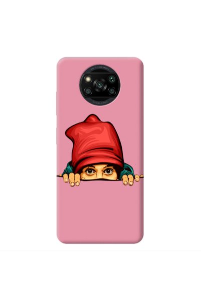 Other Xiaomi Poco X3 /X3 Pro Hidden Girl Pink Colored Silicone TPU Θήκη
