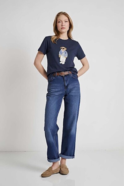 Shopping Shop Bear Patterned T-Shirt Laci