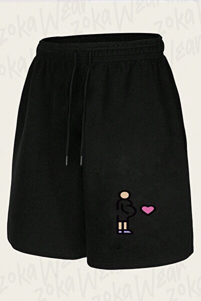 ZOKAWEAR Unisex Pregnant Women's Design Printed Shorts
