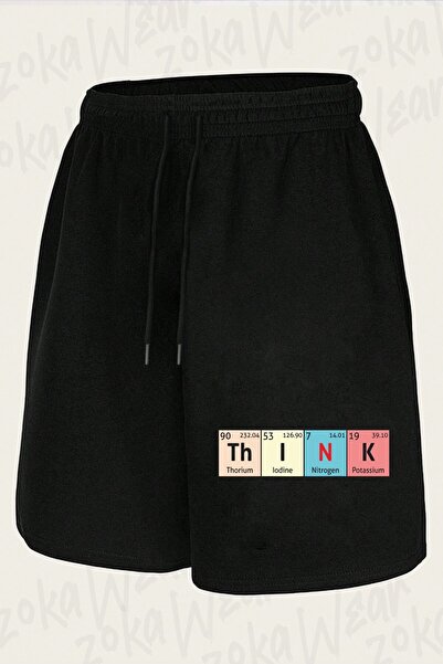 ZOKAWEAR شورت مطبوع بتصميم الجدول الدوري للجنسين من Think Chemist Design