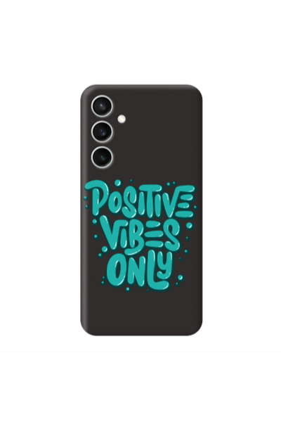 Other Samsung S24 Plus Positive Vibes Only Black Colored Silicone TPU Θήκη