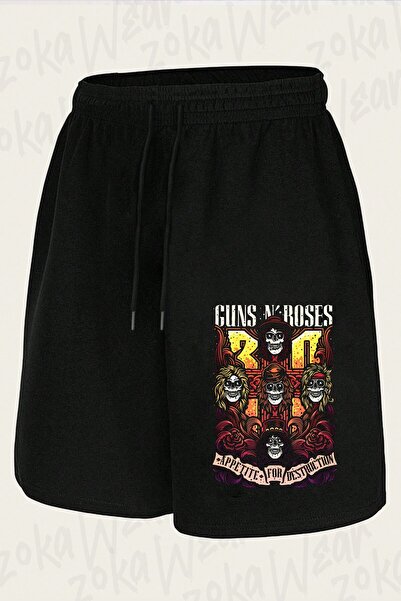 ZOKAWEAR Unisex Guns N Roses V16 Design Printed Shorts