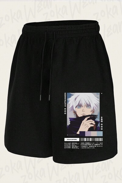 ZOKAWEAR Unisex σορτς με στάμπα Jujutsu Kaisen Satoru Gojoo
