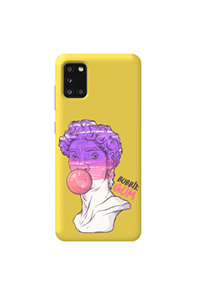 Other Samsung A31 Pin Bubble Yellow Colored Silicone TPU Θήκη