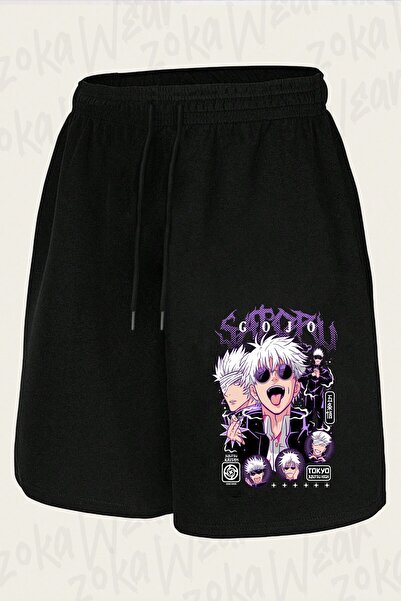 ZOKAWEAR Unisex Jujutsu Kaisen Gojo Satoru V6 Design Printed Shorts