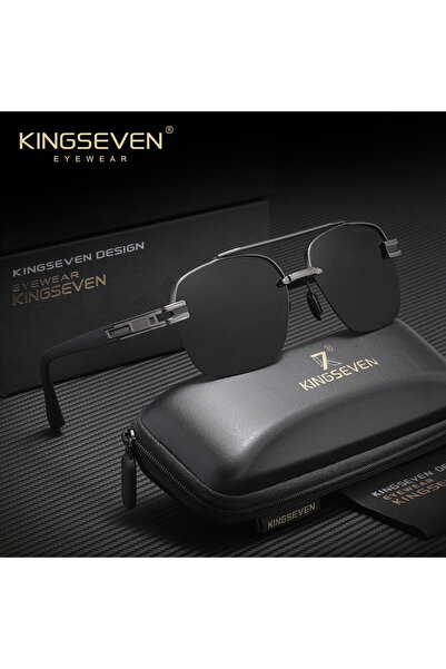 Choice3 Gun Gray KINGSEVEN Popular Male Sunglasses Square Half Frame Men Wome...