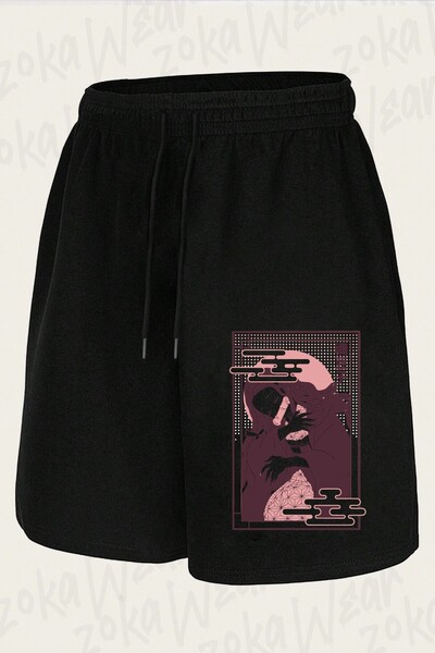 ZOKAWEAR Unisex Demon Slayer Nezuko Kamadoo Design Printed Shorts