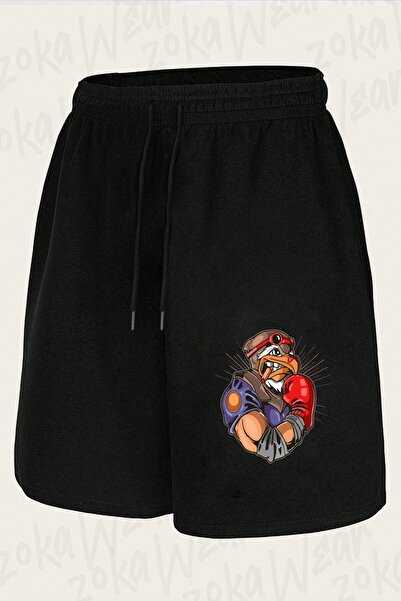 ZOKAWEAR Unisex Boxer Eagle Design Printed Shorts