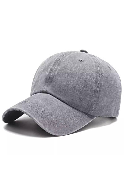 Choice7 Adjustable LIGHT GRAY Baseball cap, women's artistic retro outdoor Ja...