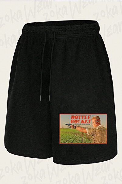 ZOKAWEAR Unisex Bottle Rocket Ain'T No Trip to Cleveland Design Printed Shorts