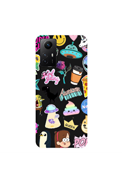 Other Xiaomi Redmi Note 12s Cartoon queen Black Colored Silicone TPU Θήκη